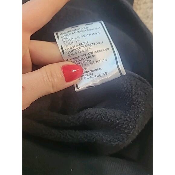 Splurge On X Black Hoodie – Red Rhinestone Hockey Mask – Rare Anime S EUC - Picture 9 of 10